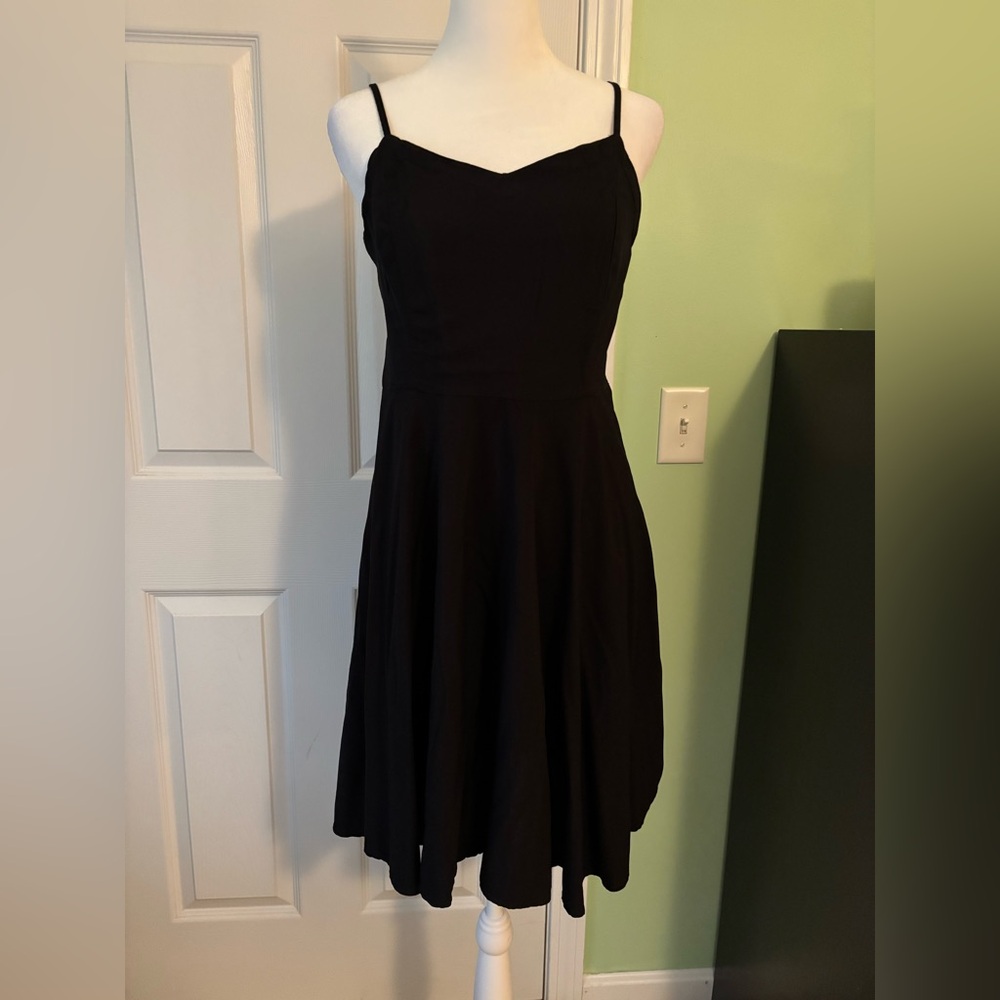 Old Navy Black Mini Dress with Spaghetti Straps